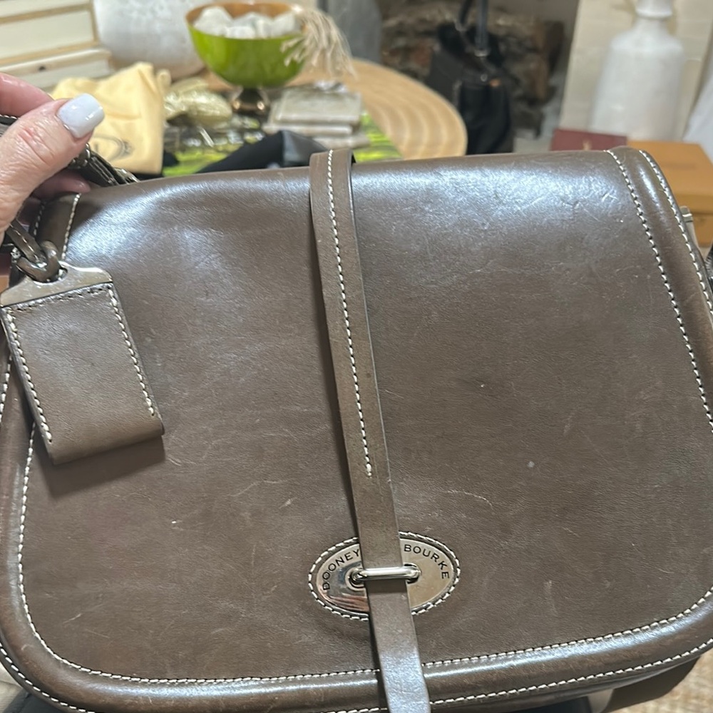 Dooney & Bourke Brown Leather Crossbody Bag